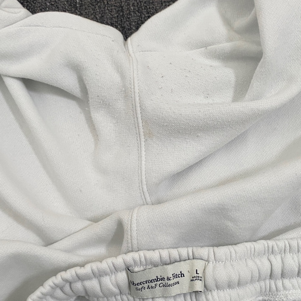 Abercrombie & Fitch White Track Pants - Picture 4 of 8